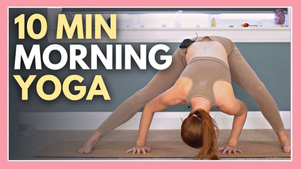 10 Min Morning Yoga For CALM CONNECTION – No Props & All Levels