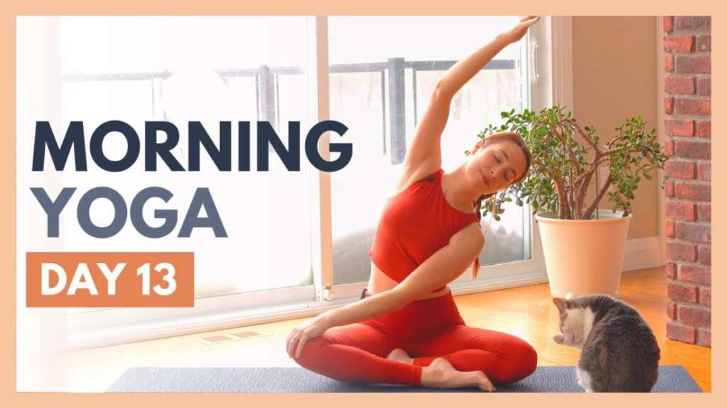 DAY 13: GIVE – 10 Min Morning Yoga Stretch – Flexible Body Yoga Challenge