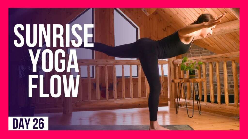 10 Min FULL BODY Morning Yoga Flow – Day #26 (FEEL ALIVE SUNRISE STRETCH)