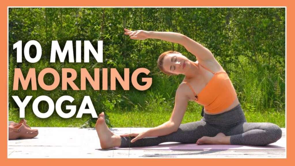 10 Min Morning Yoga – Gentle Beginner Yoga Stretch (NO PROPS)