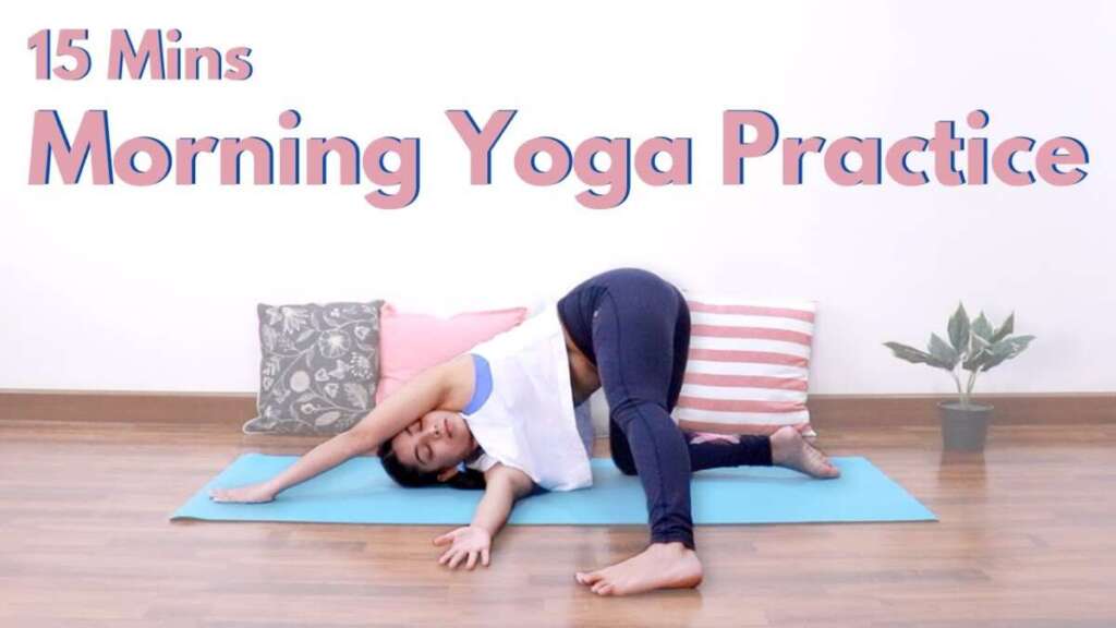 15 Mins Morning Yoga Practice | Full Body Routine With Warmup, Suryanamaskar & Pranayama Practice