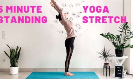 5 MIN STANDING MORNING YOGA STRETCH | Yoga Without Mat | Yoga With Uliana