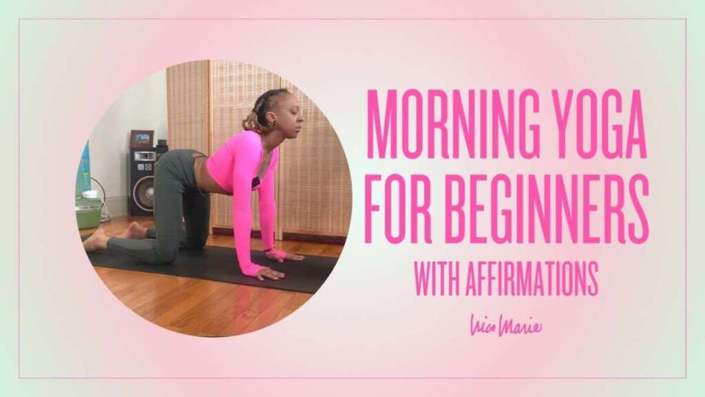 Morning Yoga For Beginners With Affirmations | 15 Minutes