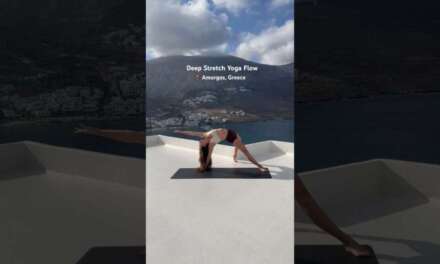 Join Me In Greece For This Deep Stretch Morning Yoga Flow! 📍🇬🇷🧘‍♀️ #morningyoga #stretch #greeceyoga