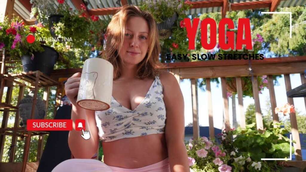Easy, Slow Morning Yoga And Stretching The Splits! Athena Tina Yoga Flow