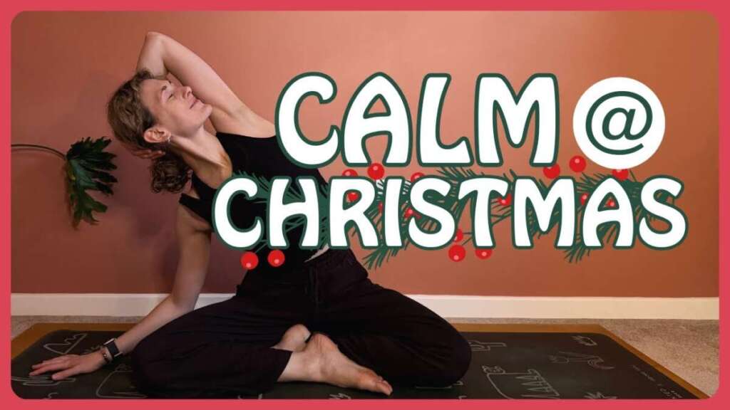 Cozy Morning Yoga | 22-Minute Flow To Ease Holiday Stress & Find Calm