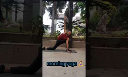 I Tried A Morning Yoga Routine #yoga #shorts