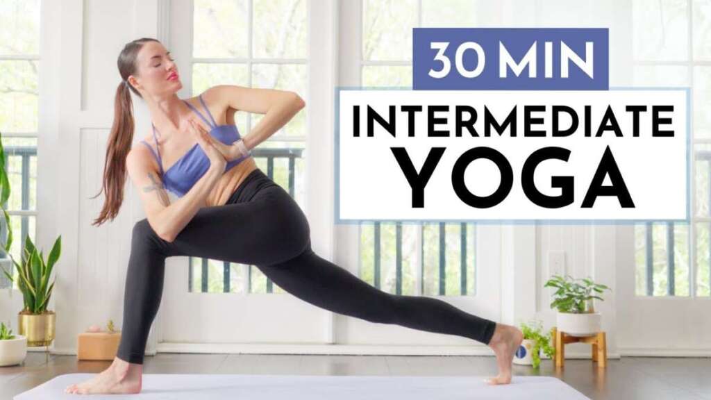 30 Min Intermediate Yoga Flow –  Full Body Yoga For Flexibility & Strength