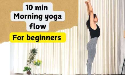 10 Min Morning Yoga Flow For Beginners | Stress Reliever And Boosts Energy #morningyoga #10minyoga