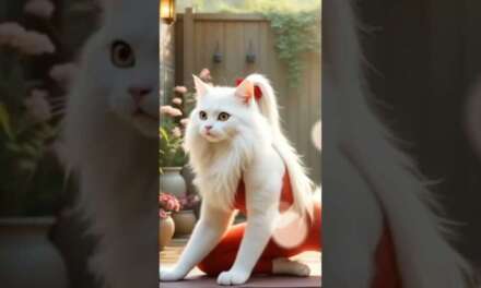 Cat Morning Yoga #trendingshorts #viral #shorts #shortsvideo #cat #catshorts #ai #trending #ytshorts