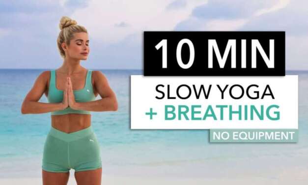10 MIN SLOW YOGA + BREATHING – Anti Stress / For Mornings, Before Bed Or After A Workout