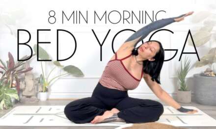 8 Min Morning Yoga Stretch In Bed!