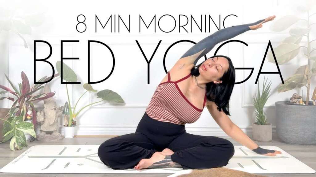 8 Min Morning Yoga Stretch In Bed!