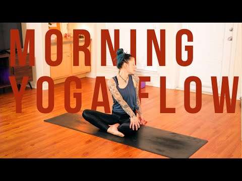 Morning Yoga – 15 Min HEATED Full Body Daily Stretch Routine For Energy & Strength