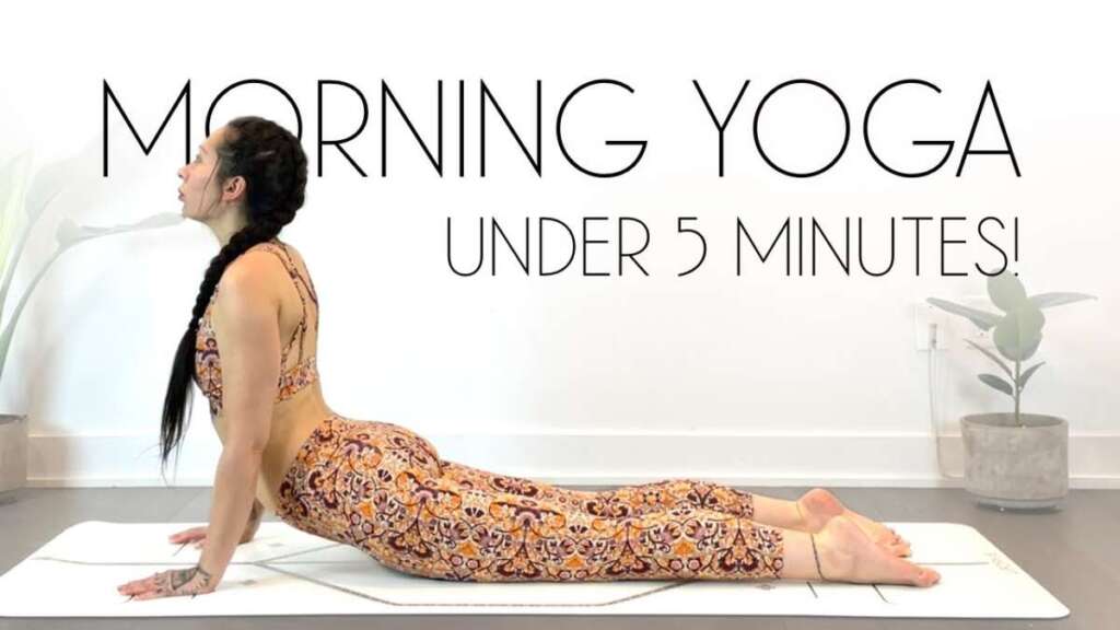 The BEST Morning Yoga Under 5 Minutes! DO THESE STRETCHES DAILY (Beginner Yoga)