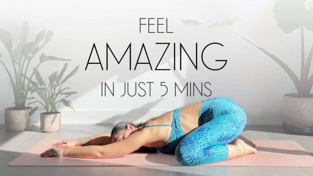 5 Min Morning Yoga – DO THIS DAILY TO FEEL AMAZING!