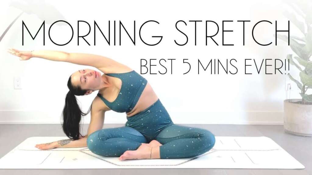 5 Minute Morning Yoga Stretch To Release The Nights Aches Away!